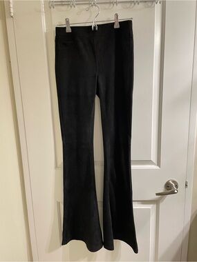 Blank NYC Black High-Rise Flare Pants